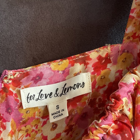 For Love And Lemons Floral mini dress Size S - Picture 6 of 9